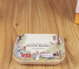 方形密胺托盤 彼得兔圖案設計的多功能收納與母嬰好物